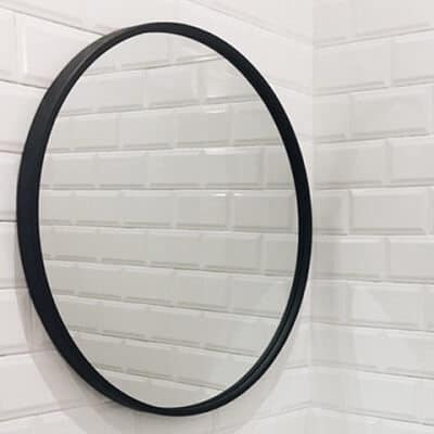 JANNT OGLEDALO FI 60, CRNI OKVIR, DEBLJINA 5MM - OKRUGLO  61-J-R001-B