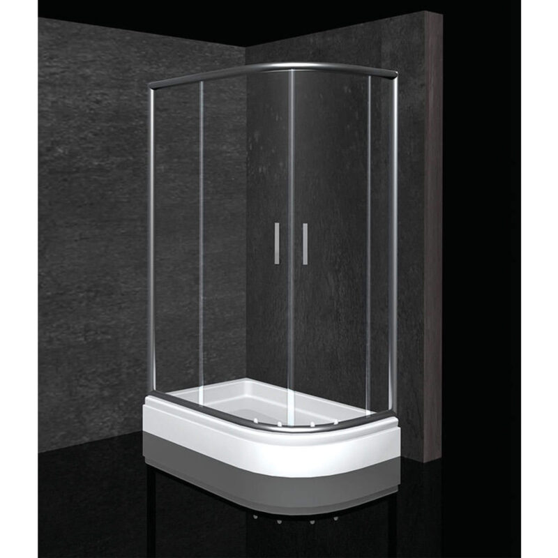 TUŠ KABINA MINA R120x80 KROM/PROZIRNA