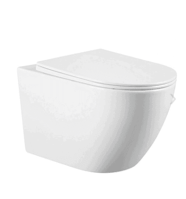 WC ŠKOLJKA EVEREST LEVEL RIMLESS KONZOLNA SA WC DASKOM SOFTCLOSE