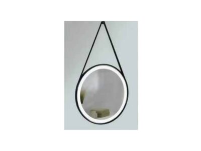 OGLEDALO LINNI 1171 LED BLACK SA REMENOM FI70