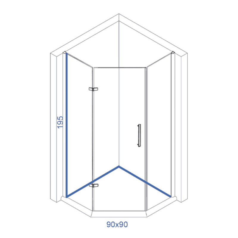 TUŠ KABINA IDEAL 9001 LINNI - tehnicki