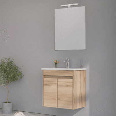 KUPAONSKI ORMARIĆ LOVA 60 SET LEGNANO - DONJI DIO S UMIVAONIKOM I GORNJI DIO