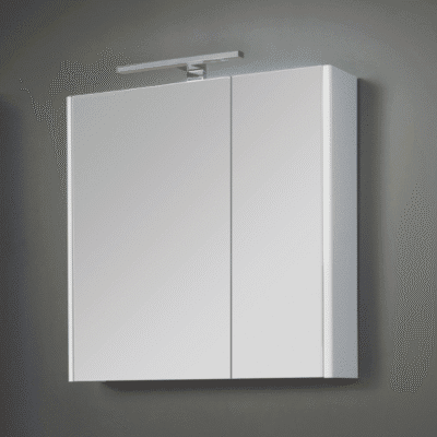 KUPAONSKI ORMARIĆ SHARP WHITE 65 - GORNJI DIO S OGLEDALOM I LED LAMPOM S PREKIDAČEM