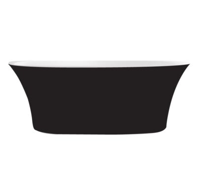 KADA RALU MB20 BLACK OVALA NEAGRA FREESTANDING 1700X780X600