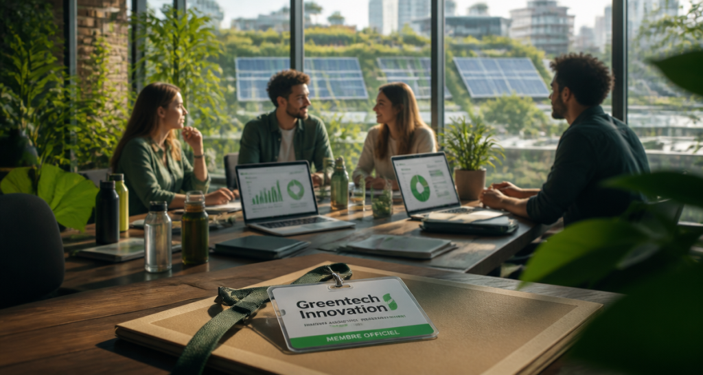 greentech innovations équipe open space badge officiel