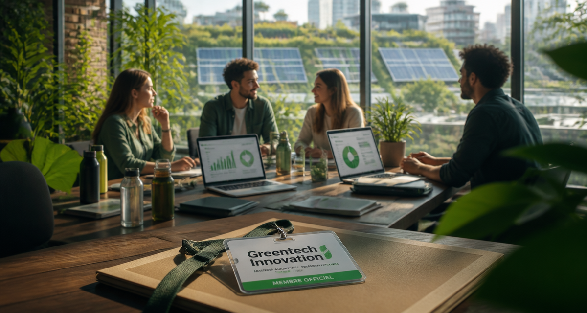 greentech innovations équipe open space badge officiel