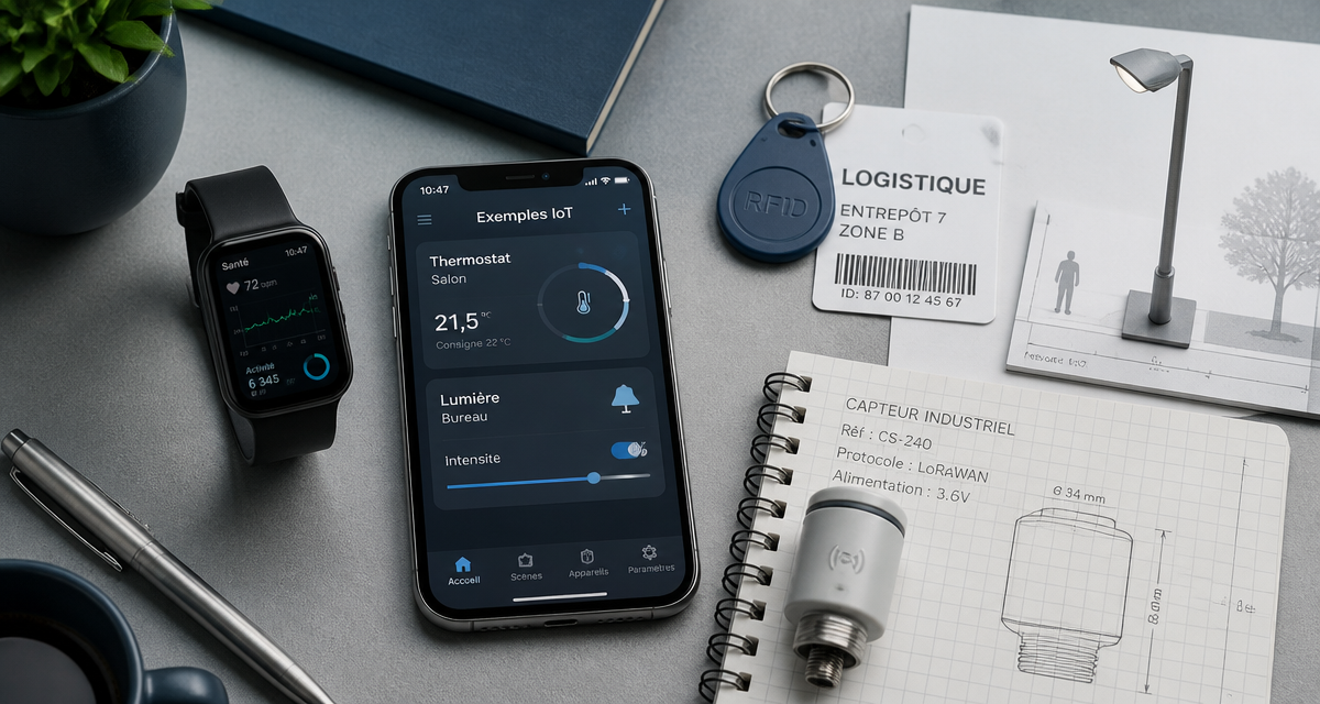iot exemple bureau objets connectés