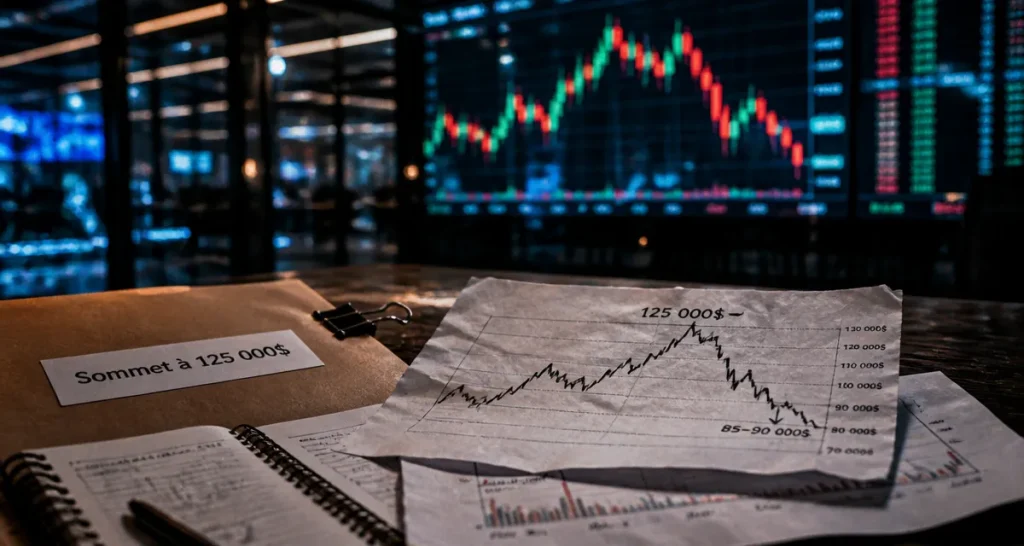 Bitcoin 2025 : sommet 125 000 $ et correction