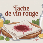 astuce de grand mere tache de vin rouge sur nappe blanche