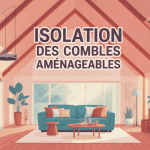 isolation des combles aménageables maison coupe confort thermique