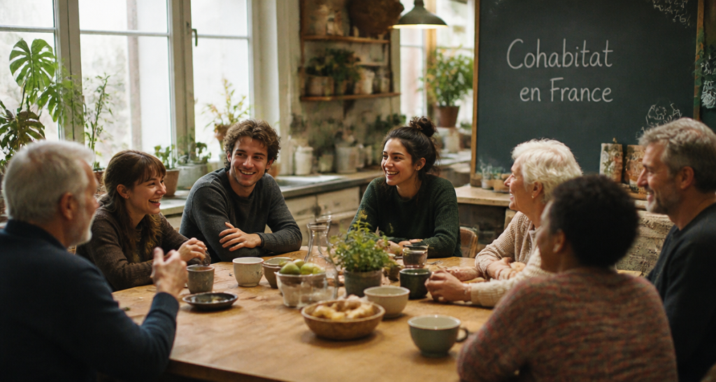 Cohabitat France groupe intergénérationnel cuisine