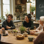 Cohabitat France groupe intergénérationnel cuisine