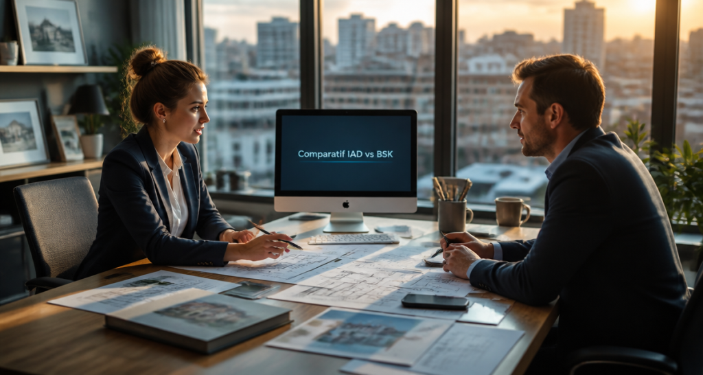 bsk immobilier ou iad agents immobiliers comparatif