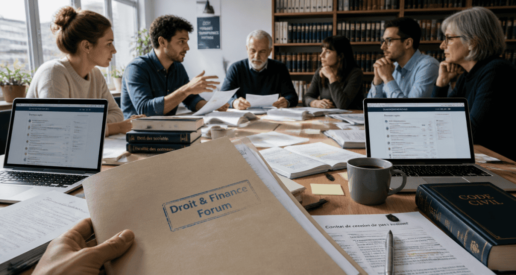 droit et finance forum échange autour table
