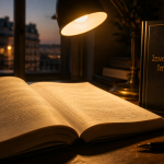 immobilier livre ouvert sur bureau paris