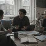 londres colocation jeunes adultes salon