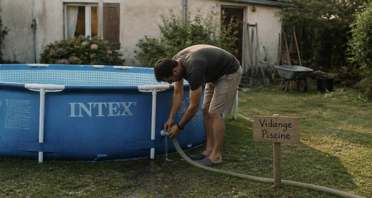 comment vidanger une piscine intex avec un tuyau