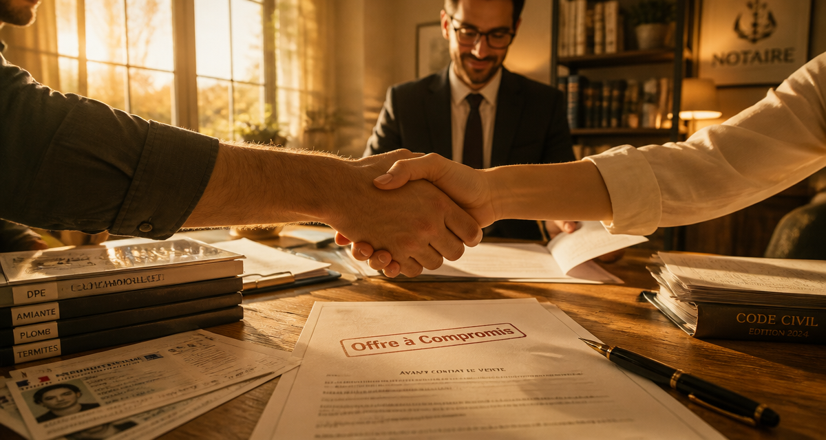 delai entre offre d achat et compromis signature table