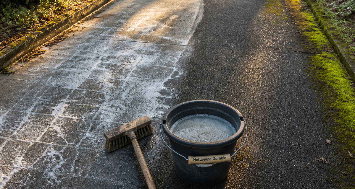 eau de javel sur enrobé, effet blanchissant et solutions écologiques