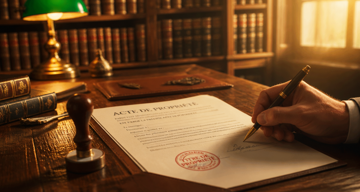 signature acte de propriété maison