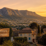 Vue panoramique quartier Aubagne colline