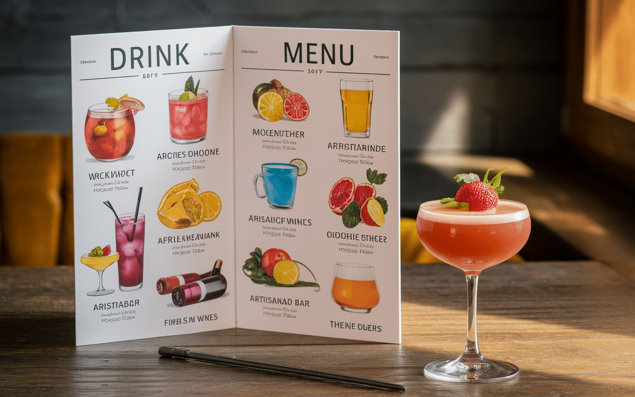 Carte des boissons