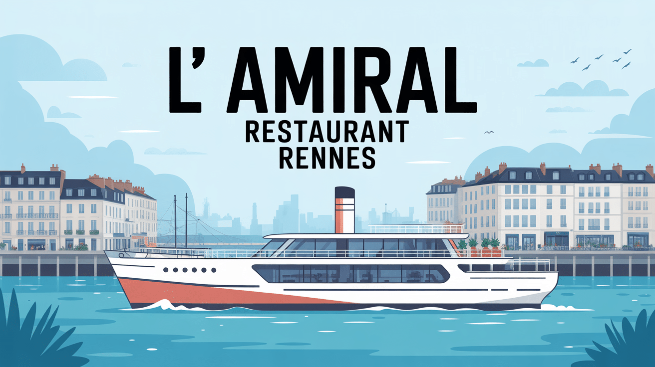 Facade moderne L Amiral restaurant Rennes style paquebot