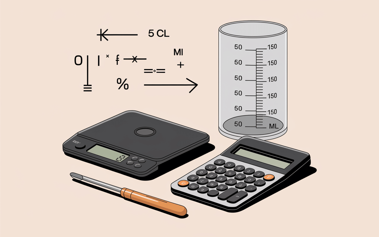 Balance et verre doseur pour 15cl en ml