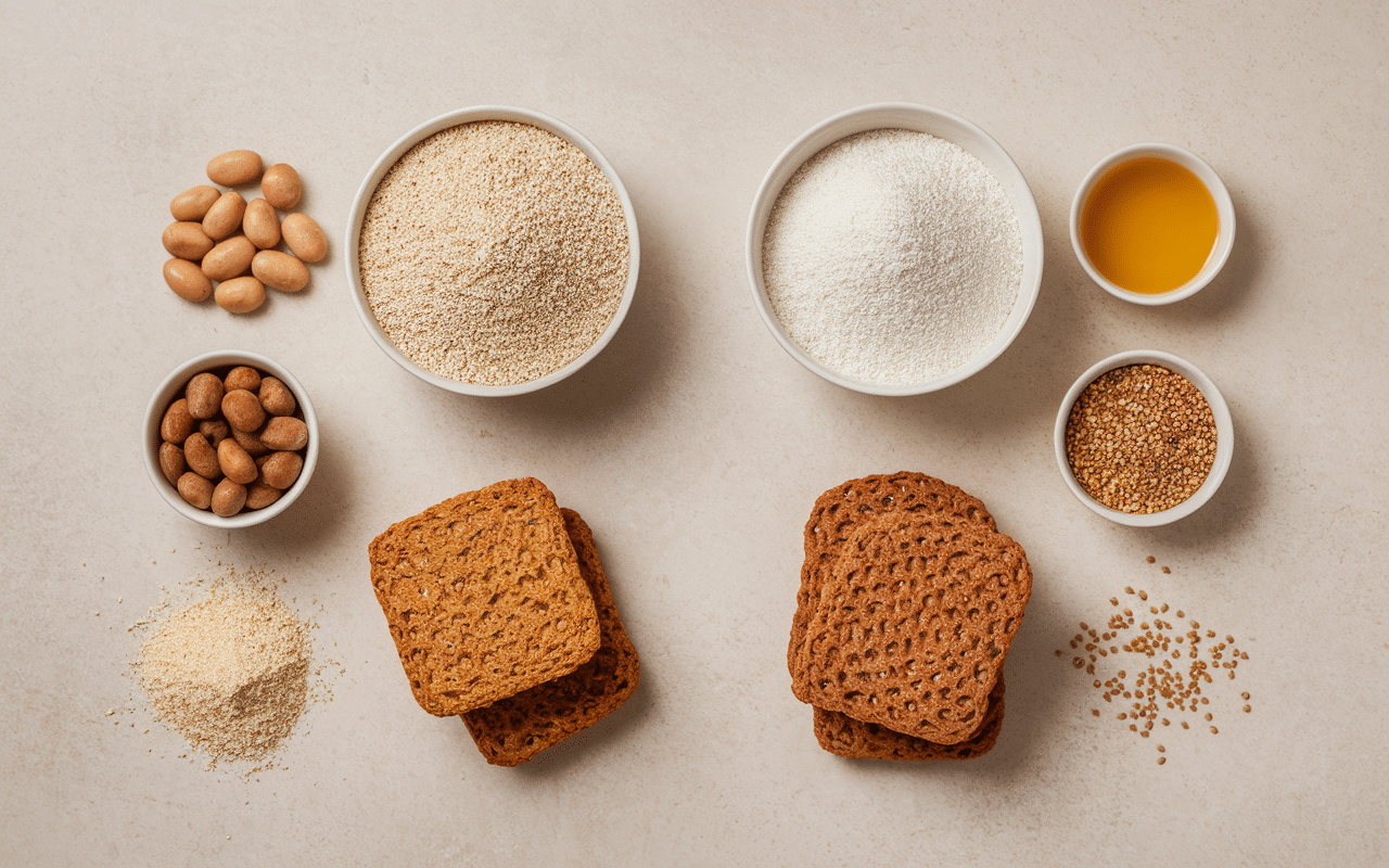 Comparaison biscottes sans céréales et traditionnelles