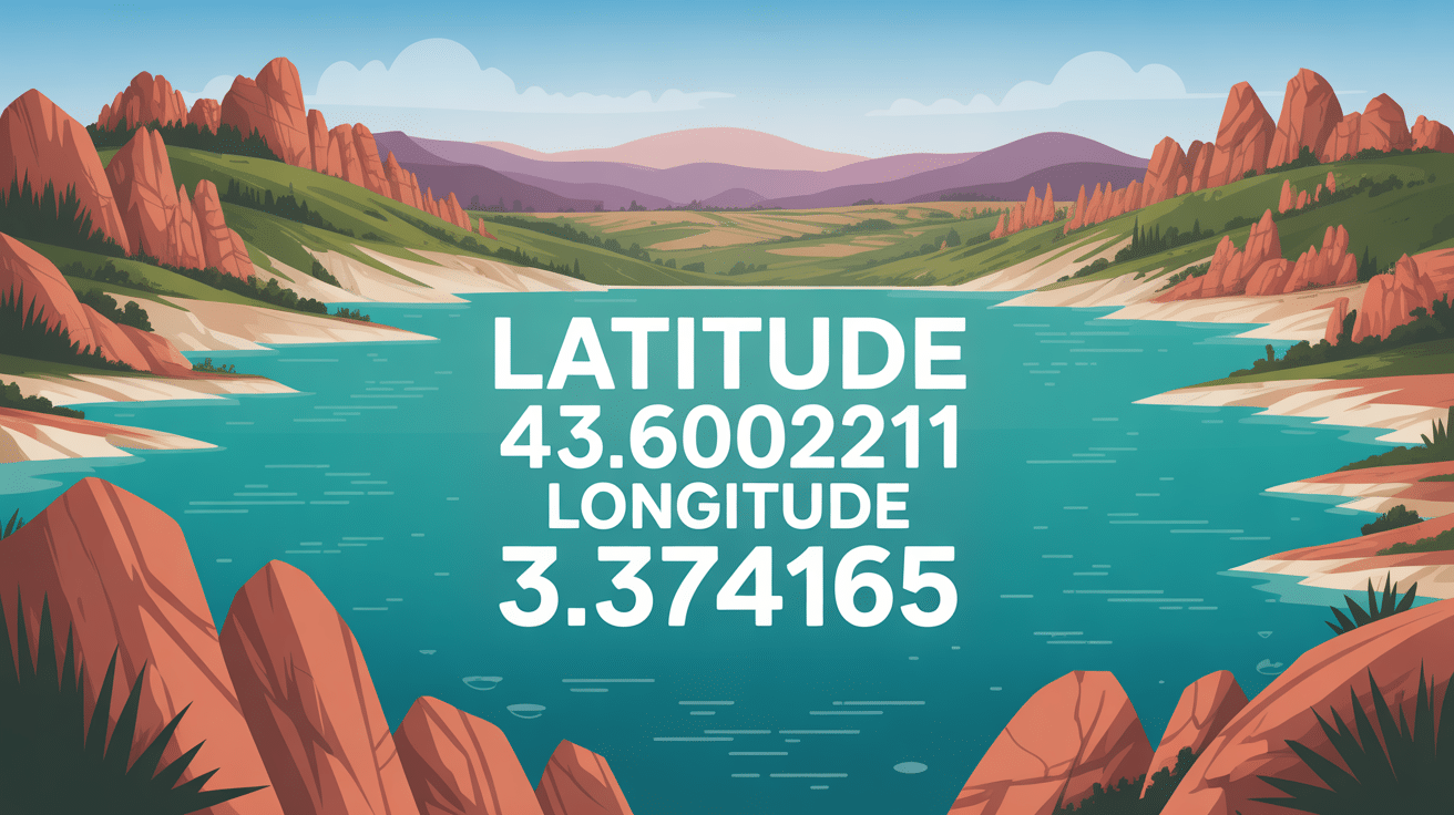 Image du lac Salagou avec ses rocheuses rouges