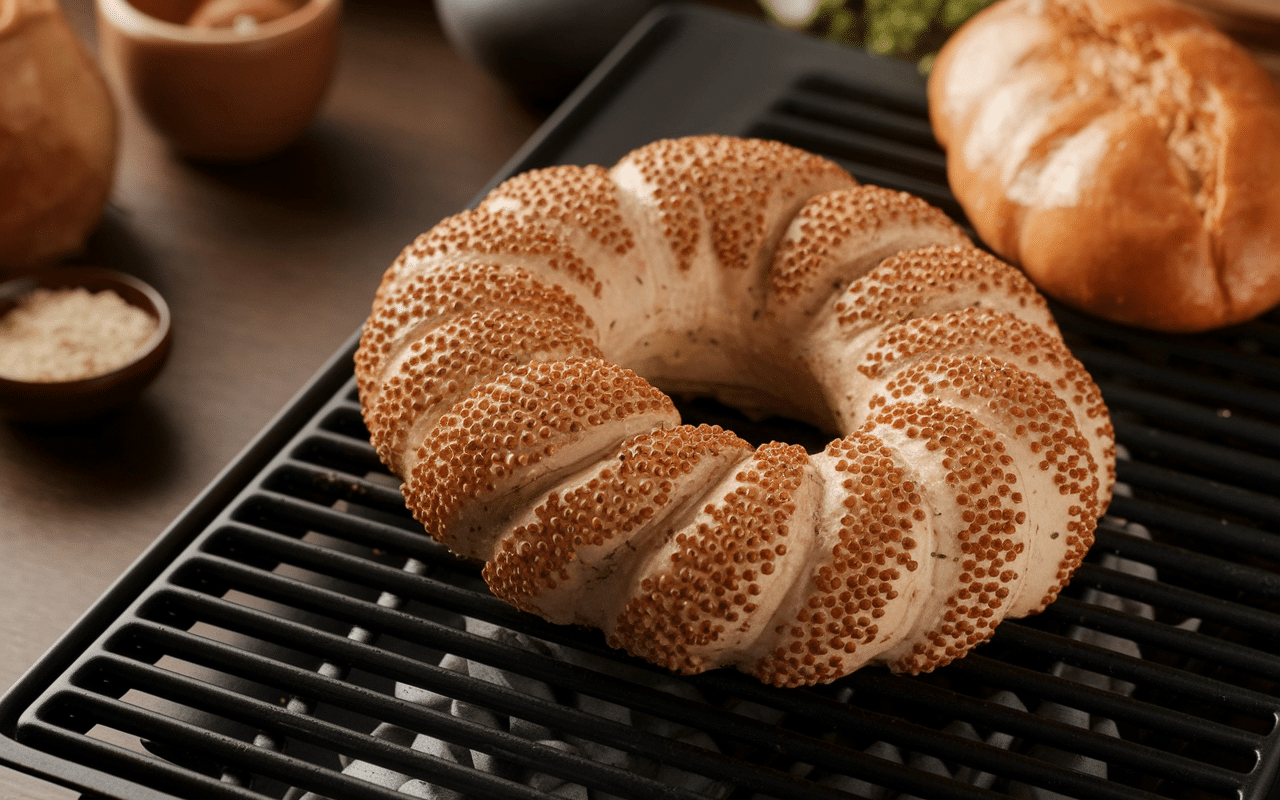 Moule à savarin et savarin doré