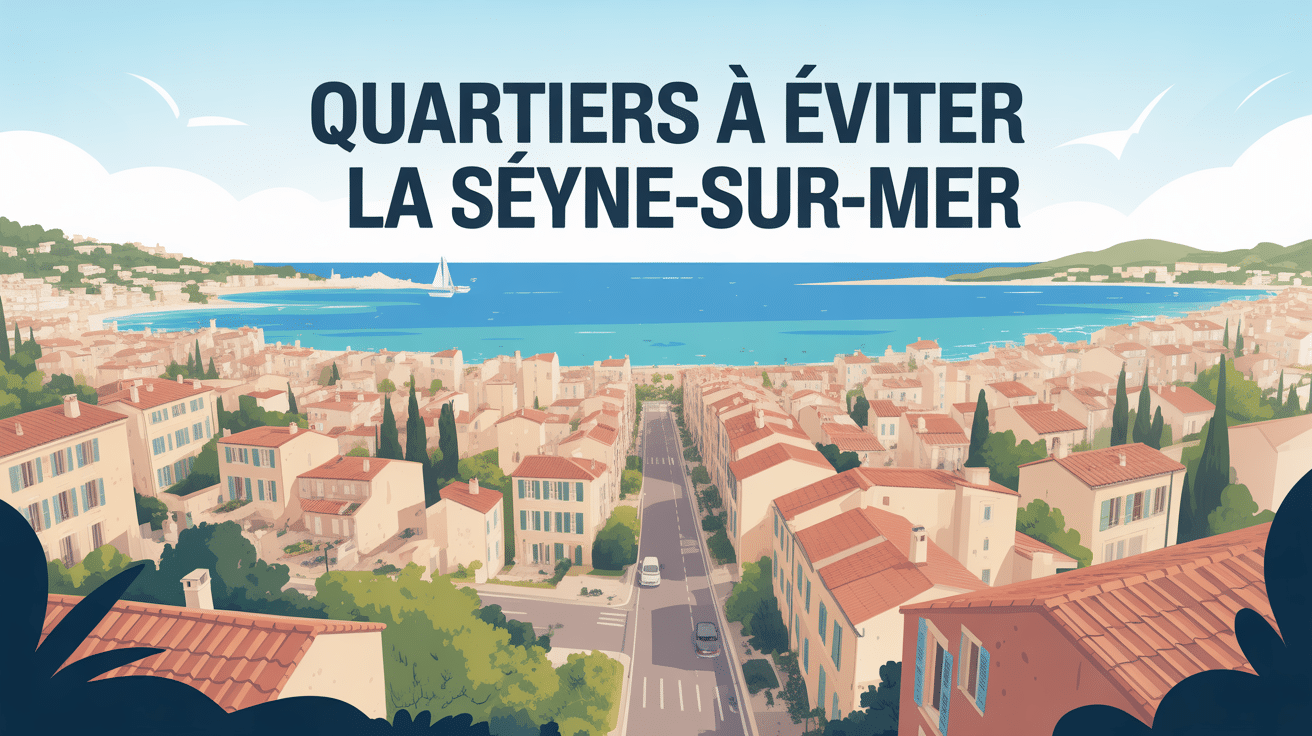 Vue panoramique de La Seyne-sur-Mer contrastée