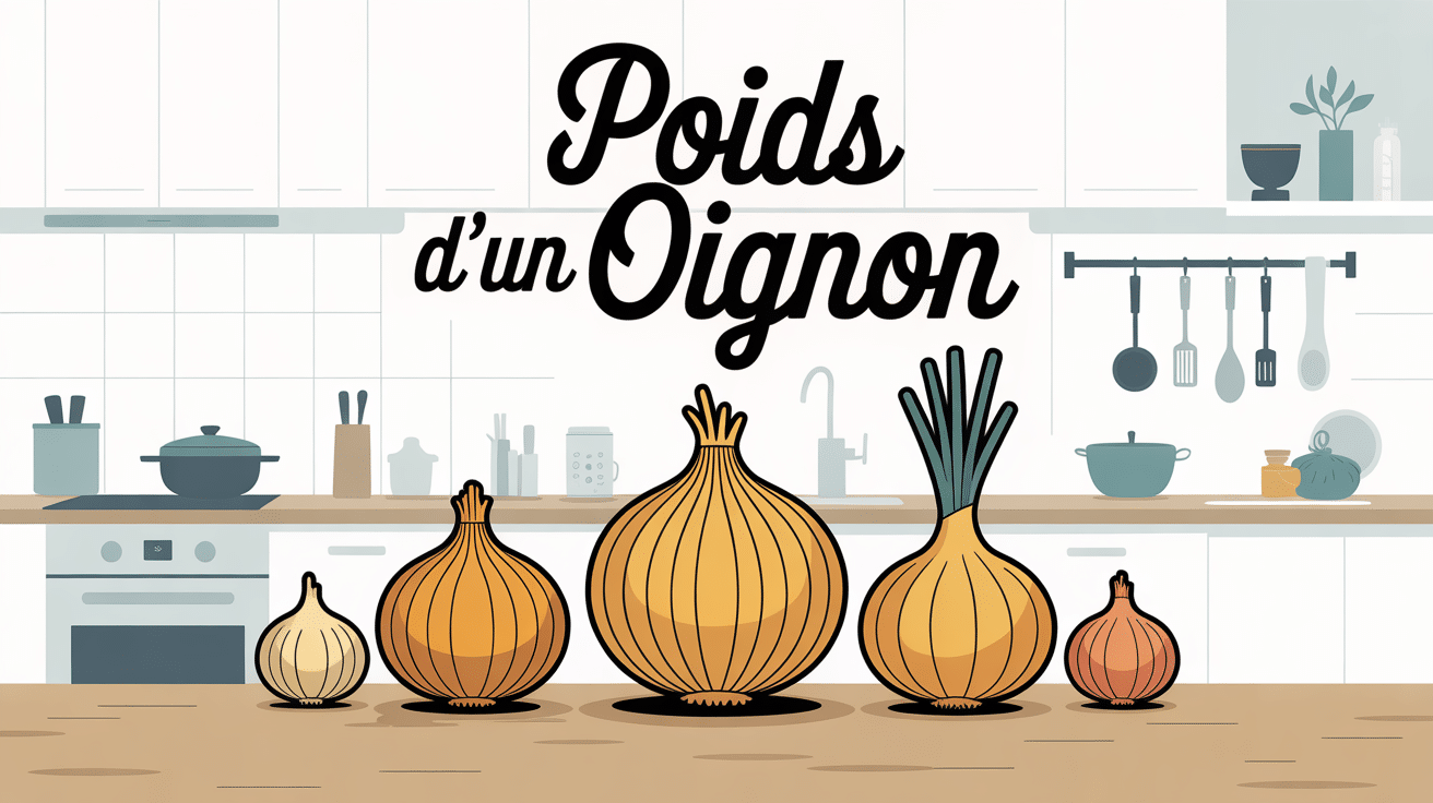 illustration poid 1 oignon balance