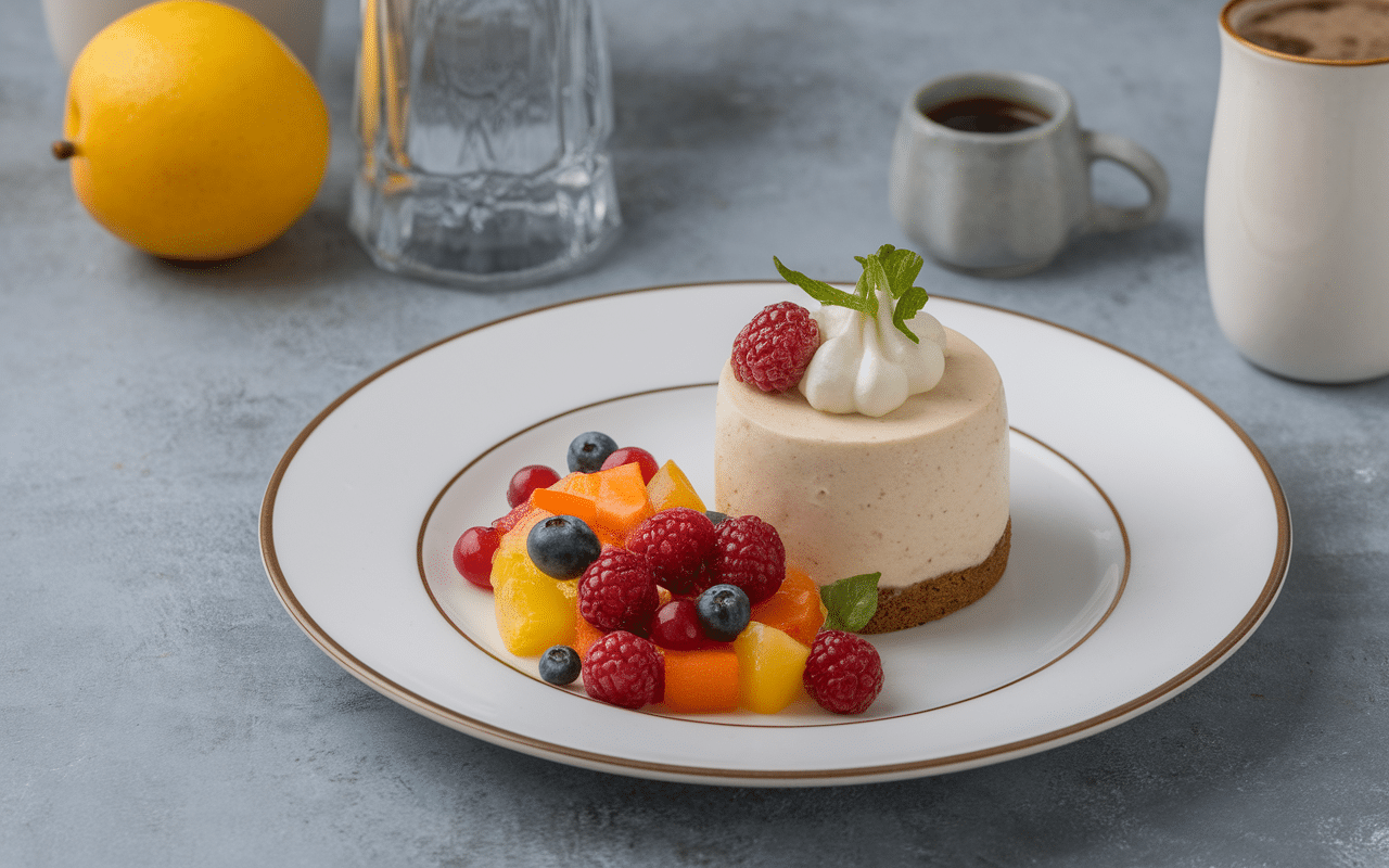 Quel gâteau servir avec une salade de fruits gâteau moelleux