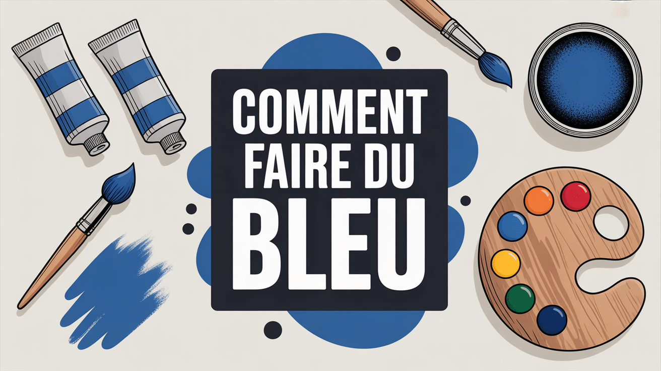 Image stylisée comment faire du bleue tubes peinture pigment