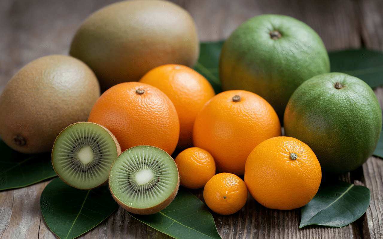 Principaux fruits en k photographiés