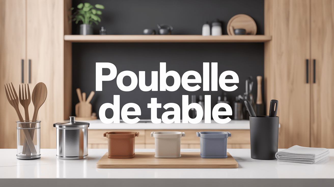 poubelle de table en 3D pour cuisine, bureau et restaurant