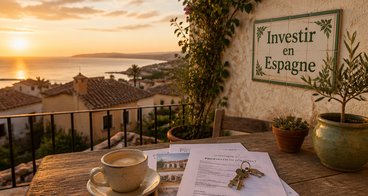 investir en immobilier en espagne terrasse authentique vue mer
