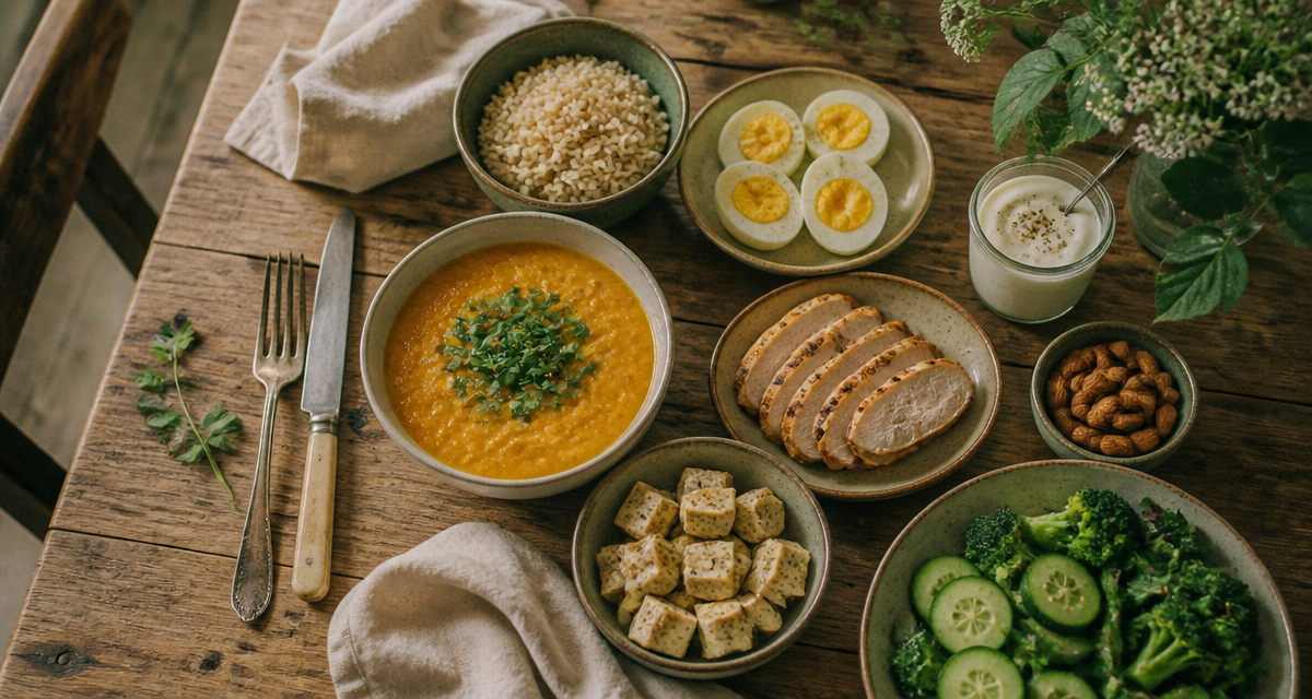 repas riche en proteine dejeuner sain