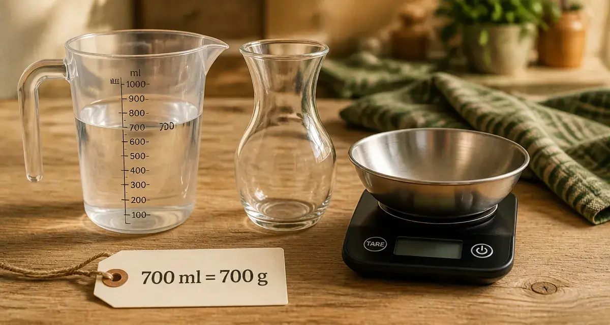 700 ml en gramme : verre doseur et balance pour convertir sans erreur