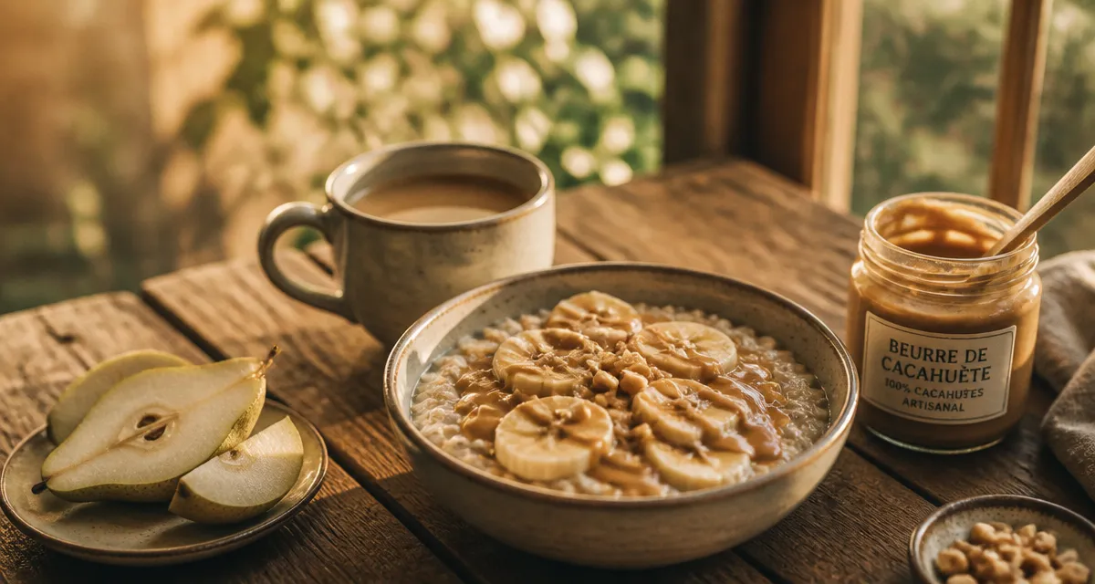 avec quoi manger du beurre de cacahuete porridge banane