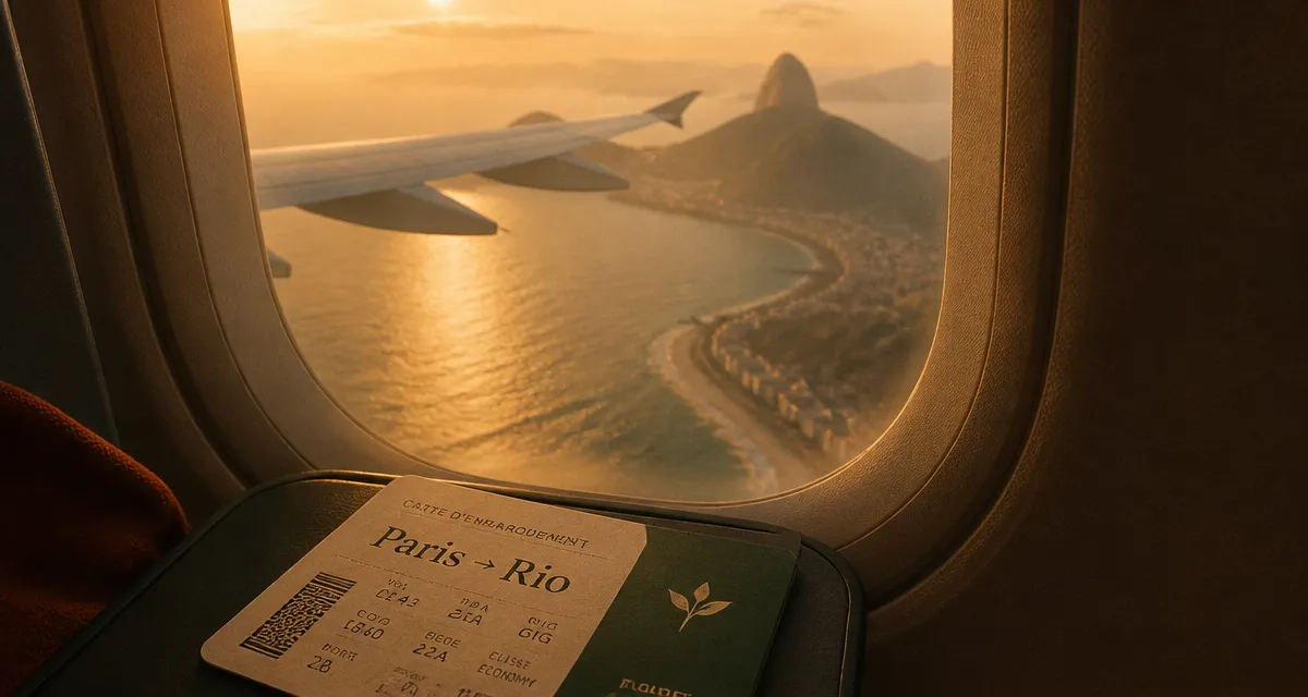 paris rio de janeiro temps de vol hublot avion