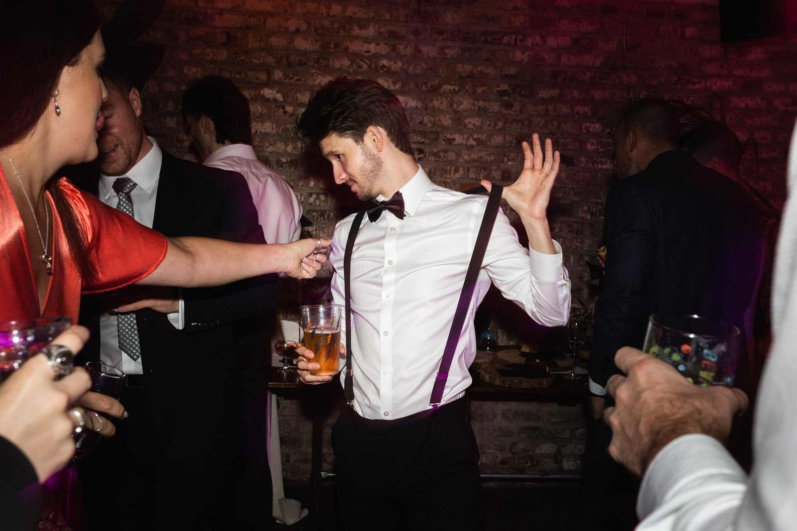 Wedding reception venue The Hackney for a stylish wedding in East London UK - London wedding photographer Lauren Squire