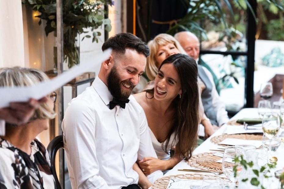 Wedding reception venue The Hackney for a stylish wedding in East London UK - London wedding photographer Lauren Squire