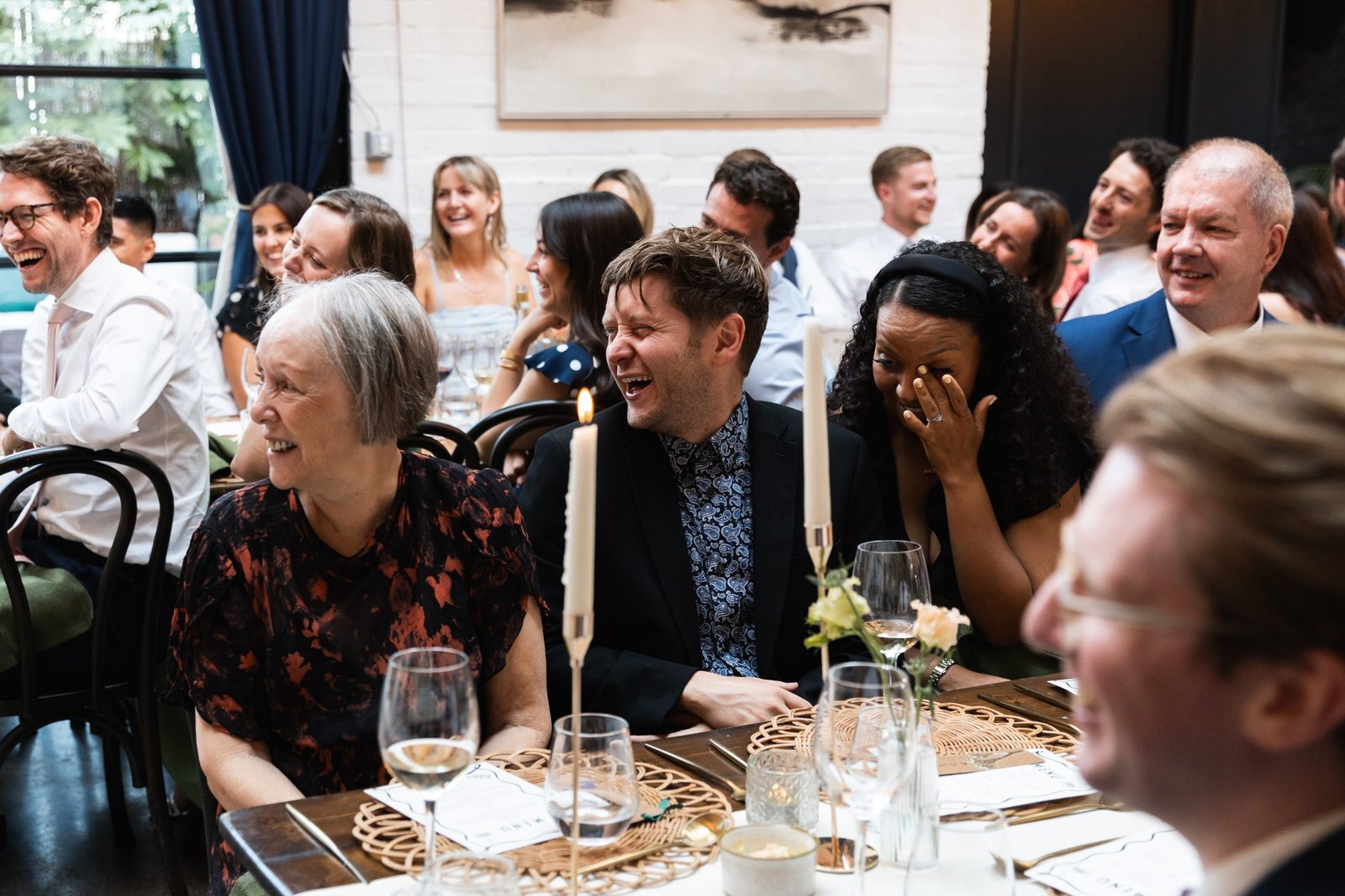 Wedding reception venue The Hackney for a stylish wedding in East London UK - London wedding photographer Lauren Squire
