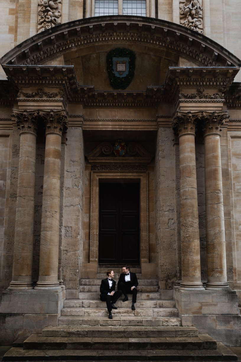 Same sex pre- wedding photoshoot with two grooms in Oxford - by East London wedding photographer UK