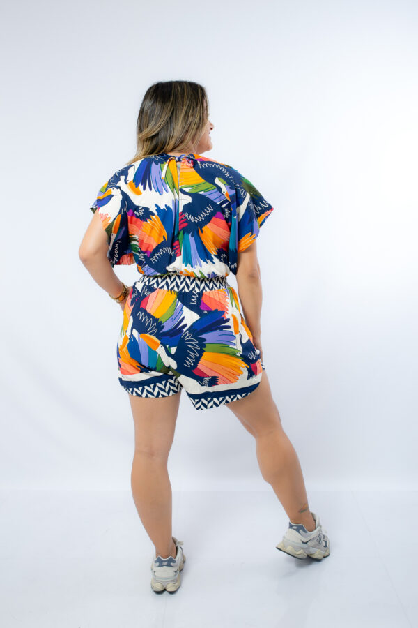 Macacão brisa tropical curto