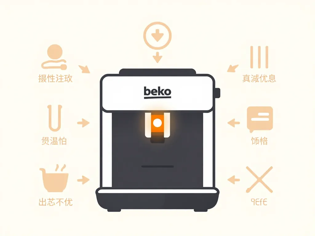machine à café beko voyant orange emplacement et signification