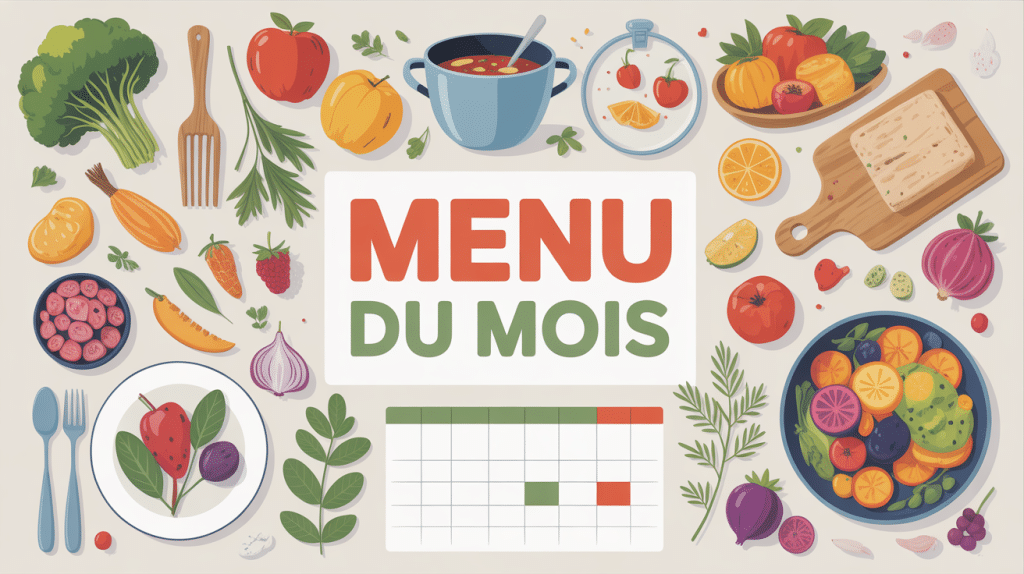 menu du mois organisation et planification familiale