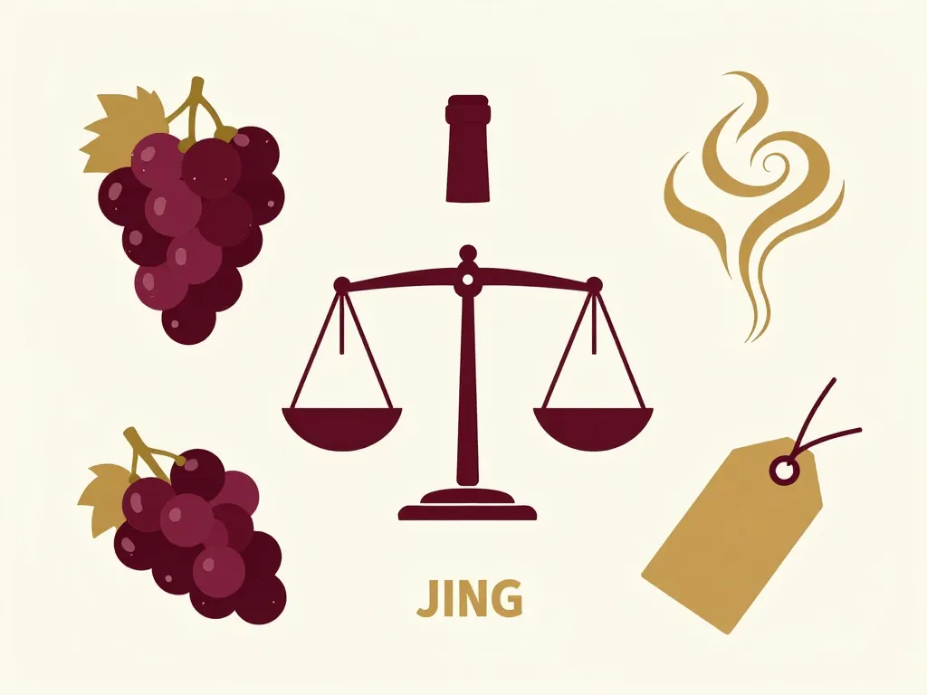 Quel est le meilleur vin rouge concept diagramme qualités du vin